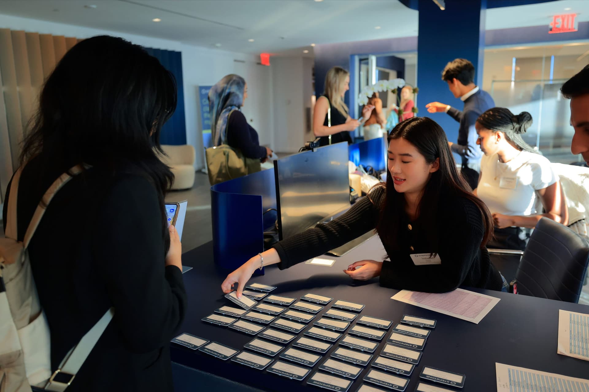 Attendees registering at the Career Forum